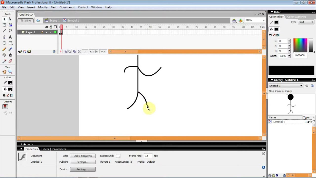  Tutorial  Membuat  Animasi  Stickman Berjalan  Menggunakan 