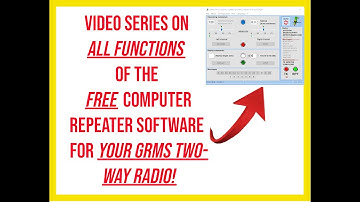 🔺 intro video series on all functions of the free repeater software for your GMRS two-way radio!!🔺