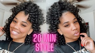 Half Up Half Down Braidless Crochet! [Beginner Friendly] Jamaican Bounce