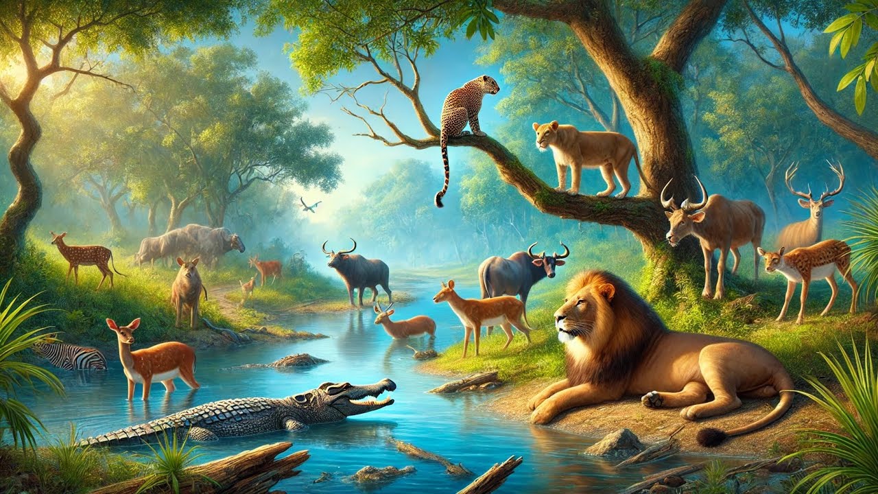 "The Untamed Wilderness: A Journey Through Nature's Wildlife Kingdom" Relaxing Music