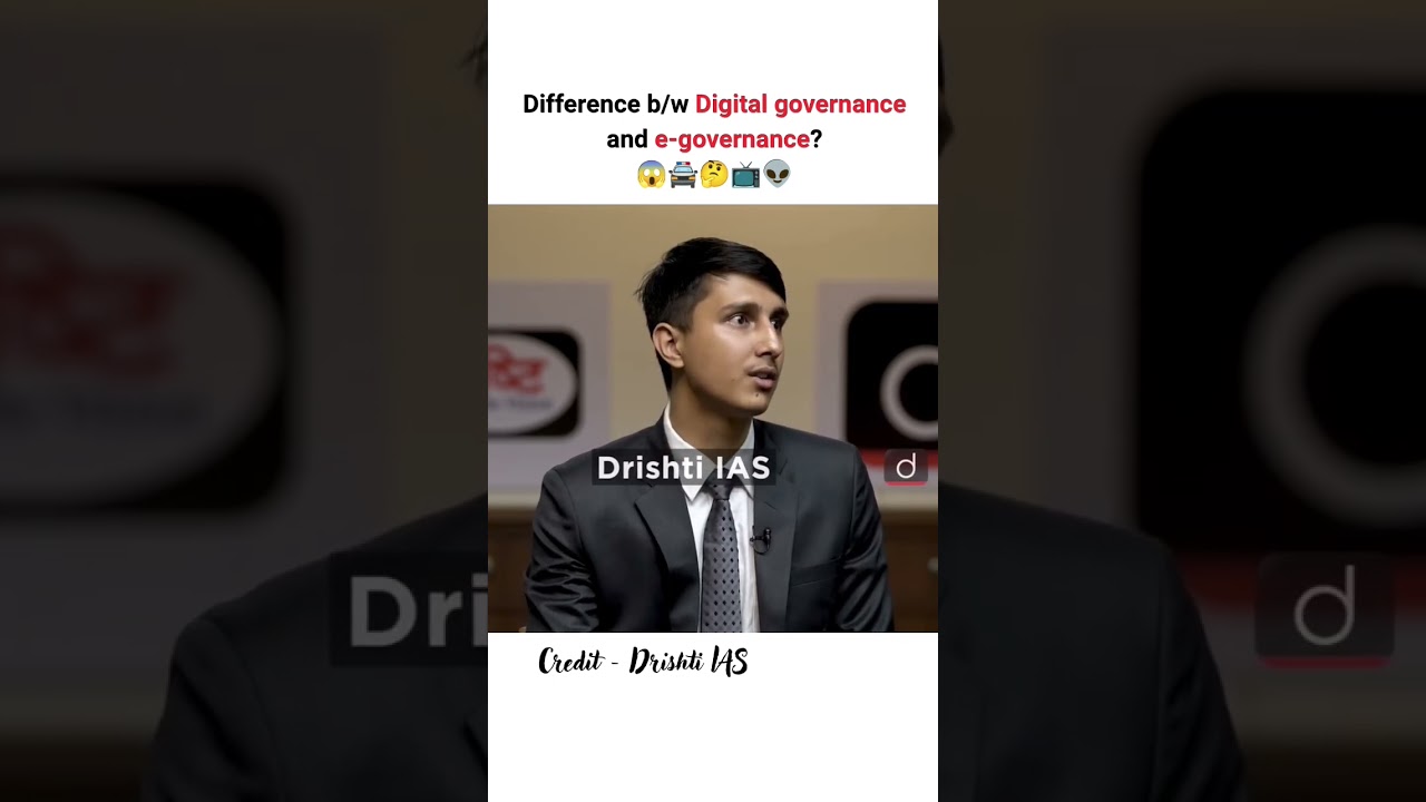 What is the difference between digital governance and e-governance? UPSC