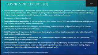 Data Analysis Business Intelligence 29May25