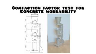 compaction factor test for concrete workability | #civilengineering #concrete
