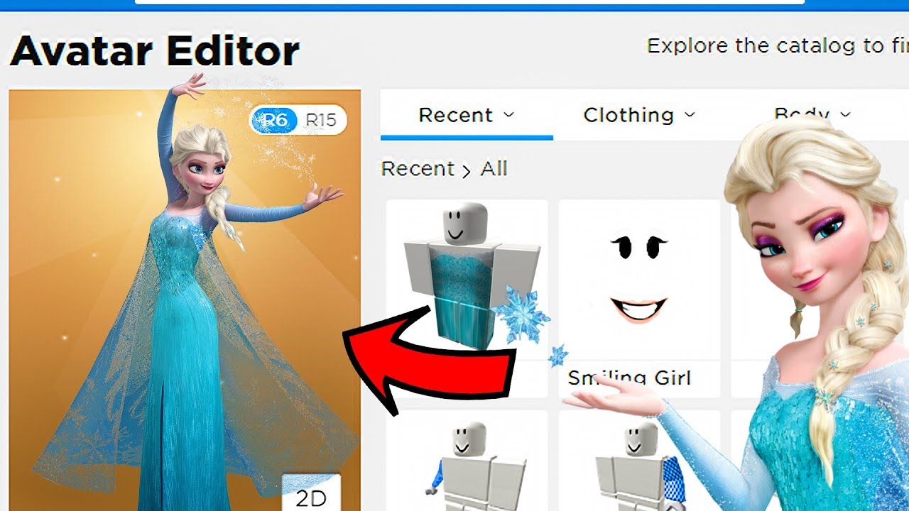 Making Elsa From Frozen 2 A Roblox Account Frozen 2 Roblox Youtube - elsa frozen 2 roblox