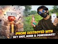 iPhone Destroyed by Bomb‚ Pomegranate &amp; Sky Shot 🔥
