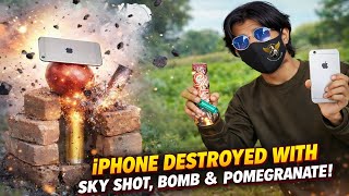 iPhone Destroyed by Bomb‚ Pomegranate & Sky Shot 🔥