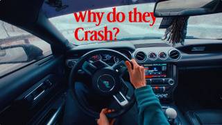 Winter Driving a Mustang POV || How to safely slide