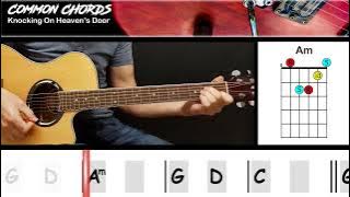 Knocking on Heaven's Door (ver1) - Bob Dylan | EASY GUITAR LESSON | Scrolling Chords & Lyrics