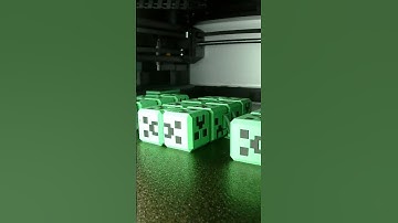 3D Printing a Minecraft Fidget Cube ⛏️🔥 #3DPrinting #Minecraft #Timelapse #BambuLabs #GamingGear