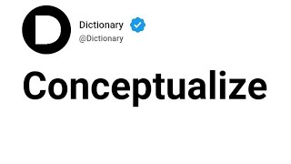 Conceptualize Meaning In English