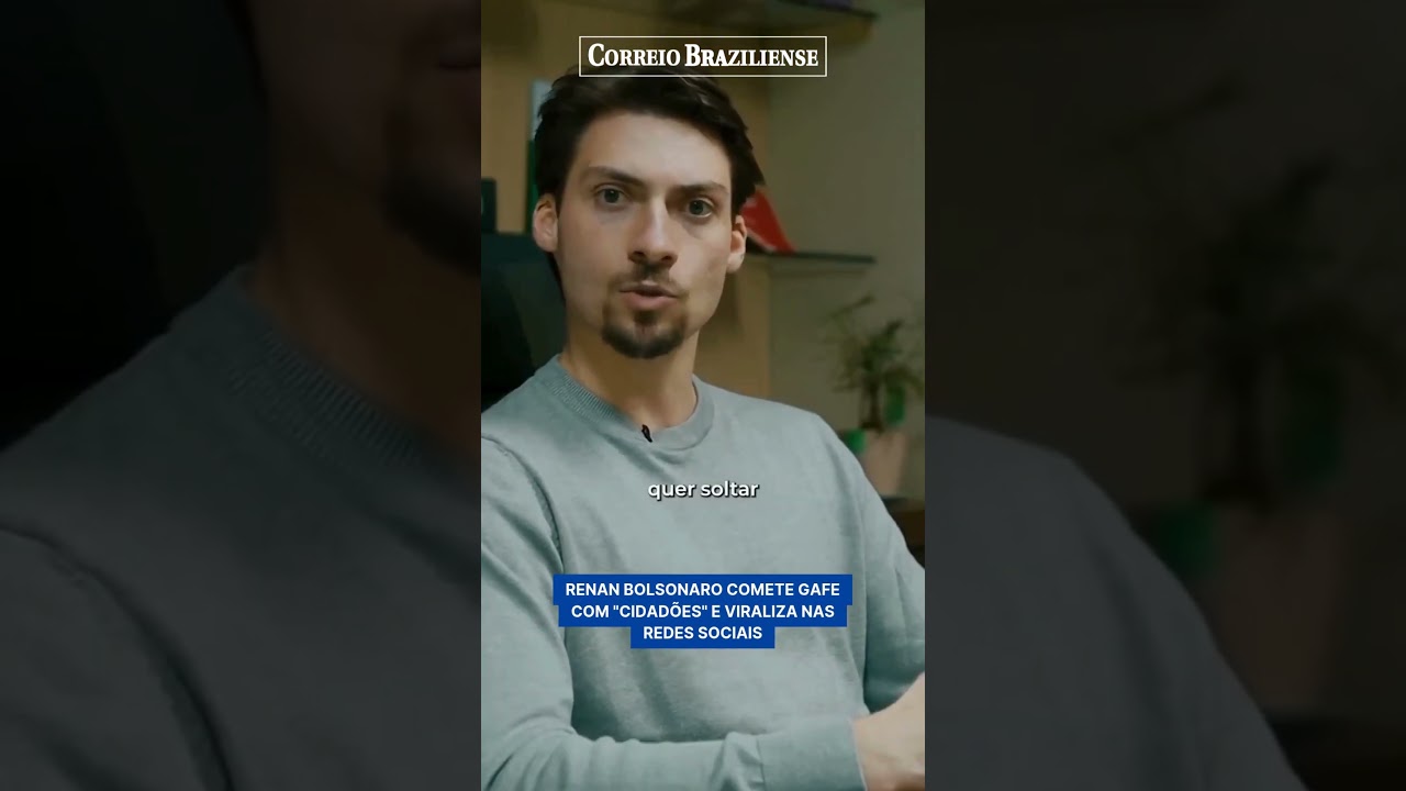 RENAN BOLSONARO COMETE GAFE COM 'CIDADÕES' E VIRALIZA NAS REDES SOCIAIS