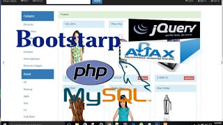 Shopping Cart Tutorial- Bootstrap PHP Mysqli Jquery-Ajax Part 2