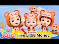 Super JoJo –Five Little Monkeys Jumping on the Bed|Nursery Rhymes for Kids •|JoJo Kids Learn Video•|