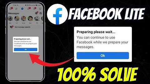 Facebook Lite Message Not Showing Problem || Fix Facebook Lite Message Not Opening Problem Today Fix