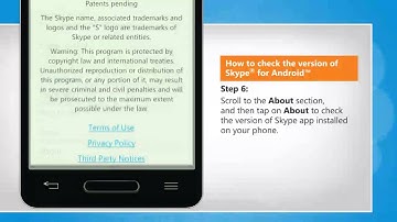 How to check the version of Skype® for Android™ on LG L9