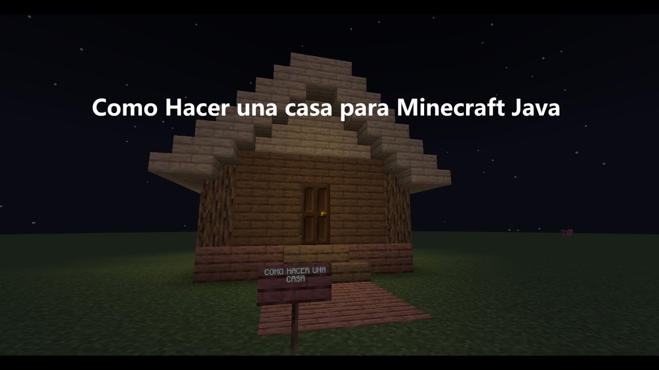Como hacer una casa en minecraft java (Pura construcciones) - YouTube