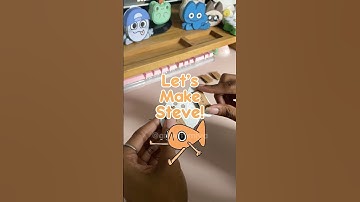 Le Poisson Steve! 🐟🫧 #diy #lepoissonsteve #shorts #papercraft #cute #craft