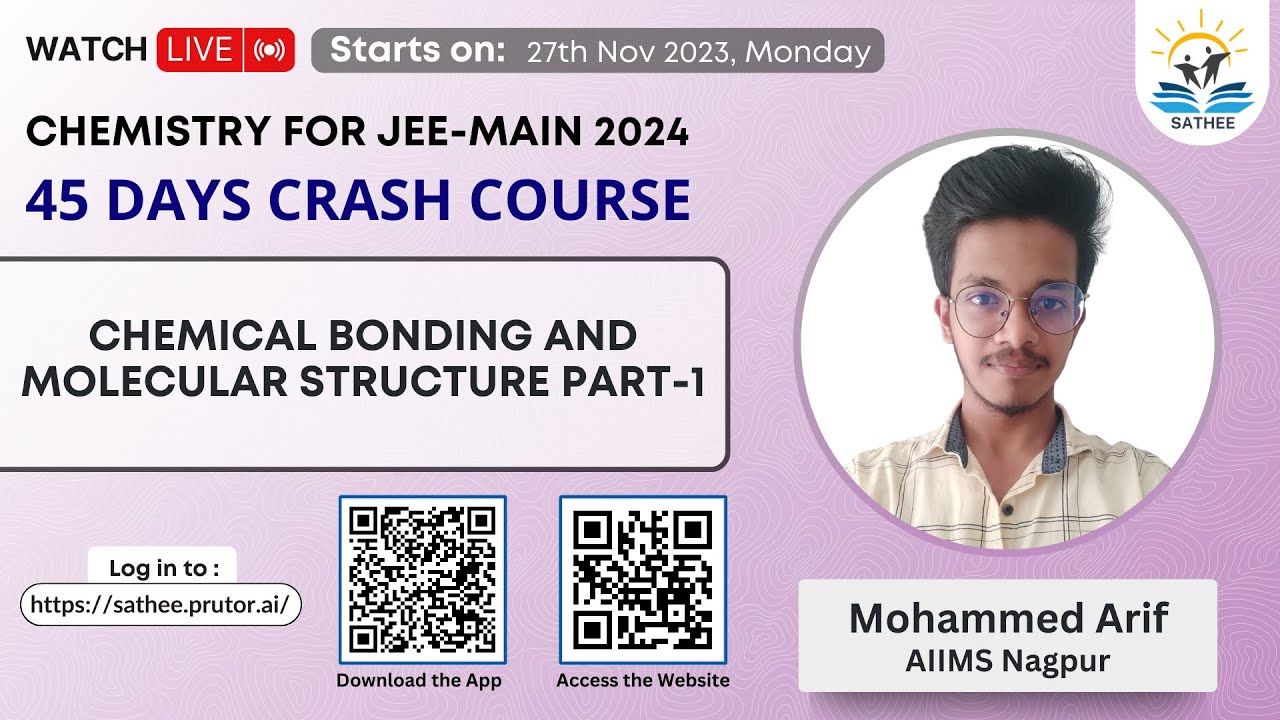 Arif Boding Chemistry For JEE-Main 2024 | Chemical Bonding and Molecular Structure ...