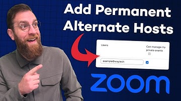 How to Set Permanent Alternate Hosts in Zoom