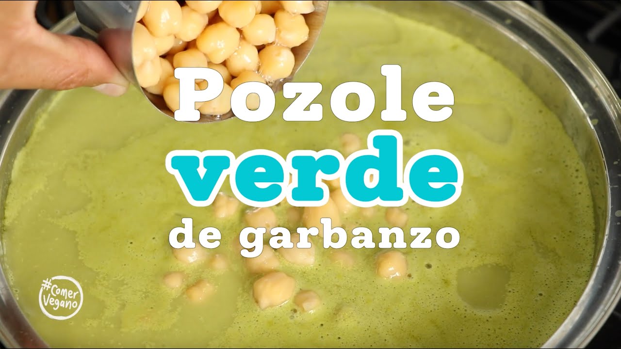 🫑 Pozole VERDE de GARBANZO Un sabor diferente, delicioso y saludable