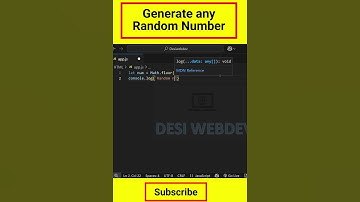 Generate Random Number in JavaScript in Seconds! 🔢✨ #shorts