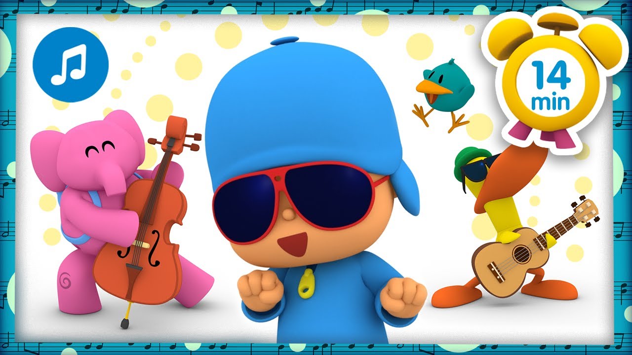 🎙🕺 HOKEY POKEY + More  Nursery Rhymes & Kids Songs [ 14 minutes ] | Pocoyo
