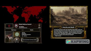 HOI4 - Global Defense Council nukes the world  - Alt-History Custom Super Event - Red Flood artstyle
