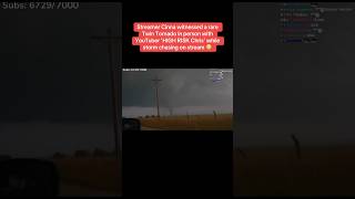 Streamer cinna witnessed a rare twin tornado #tornado