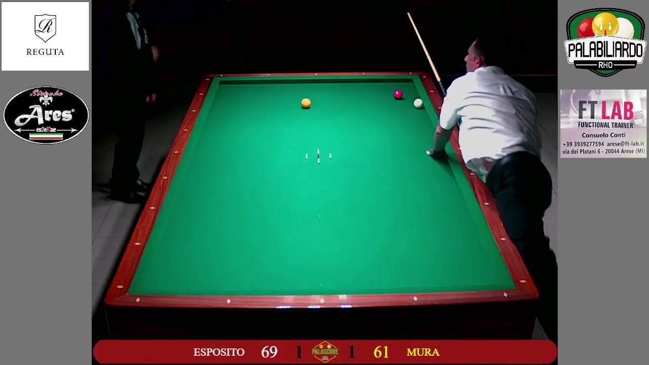 20 LUGLIO 2025 - GARA TERRITORIALE 2/3 CAT - SEMIFINALE - BILIARDO 11 - MURA VS ESPOSITO