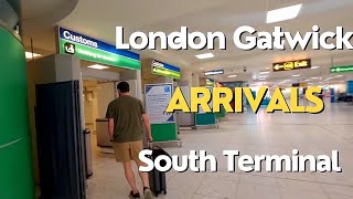 Walk Through London Gatwick South Terminal Arrivals