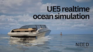 unreal engine water, ocean simulation in realtime | ue5 Yachtclub by NEED immersive reality