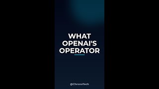 What OpenAI's Operator Means for Your Job #Shorts