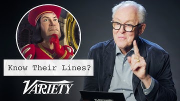 Does John Lithgow Know His Lines?