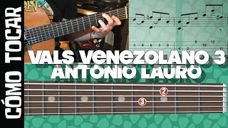 Video thumbnail of "Como Tocar - Vals venezolano 3 (Natalia) de Antonio Lauro - Tutorial Guitarbn"