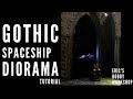 40k Gothic Spaceship Diorama - Display Piece Tutorial - Battlefleet Gothic, Kill Team