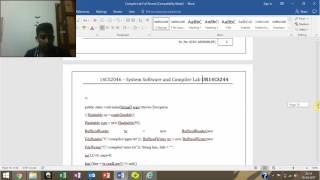 experiment 6 Compiler