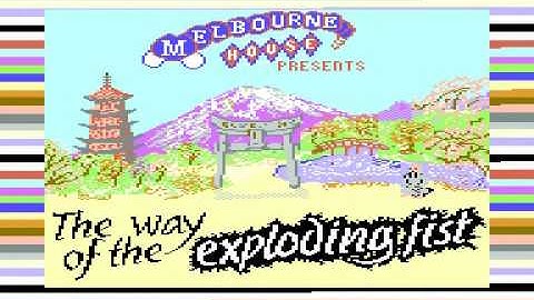 Way of the Exploding Fist The Melbourne House COMMODORE 64 C64 GAME TAPE LOADING