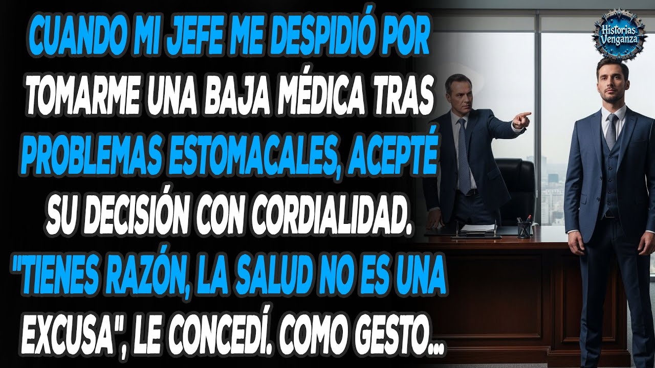 Cuando Mi Jefe Me Despidió Por Tomar Licencia Médica Tras Problemas Estomacales, Lo Acepté Con...