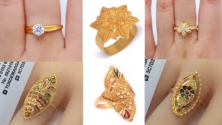 Latest Designs Of Gold Rings For Womens, gold Finger Ring Designs For  Ladies With Stones, T.F.