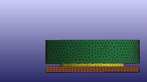 Idealized Foam Impact HIC Simulation- 3 m/s