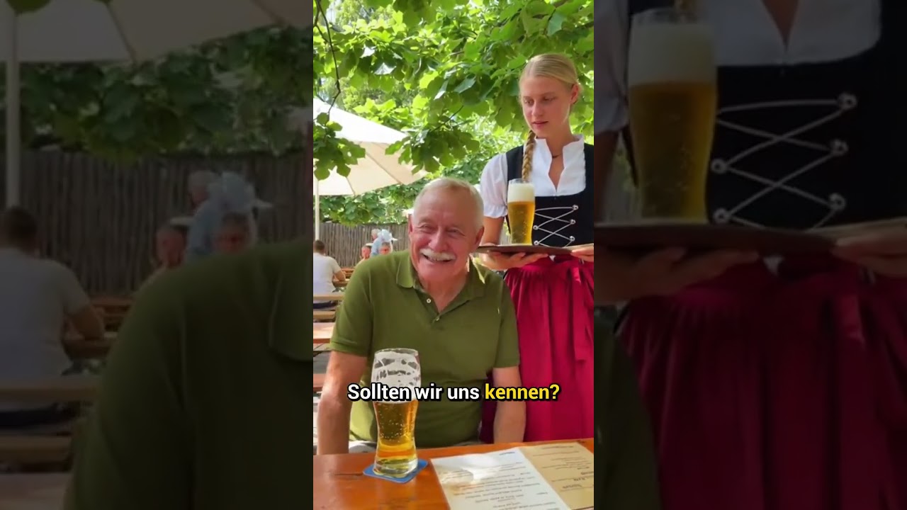 Warten aufs Schnitzel: Der Klassiker im Biergarten!