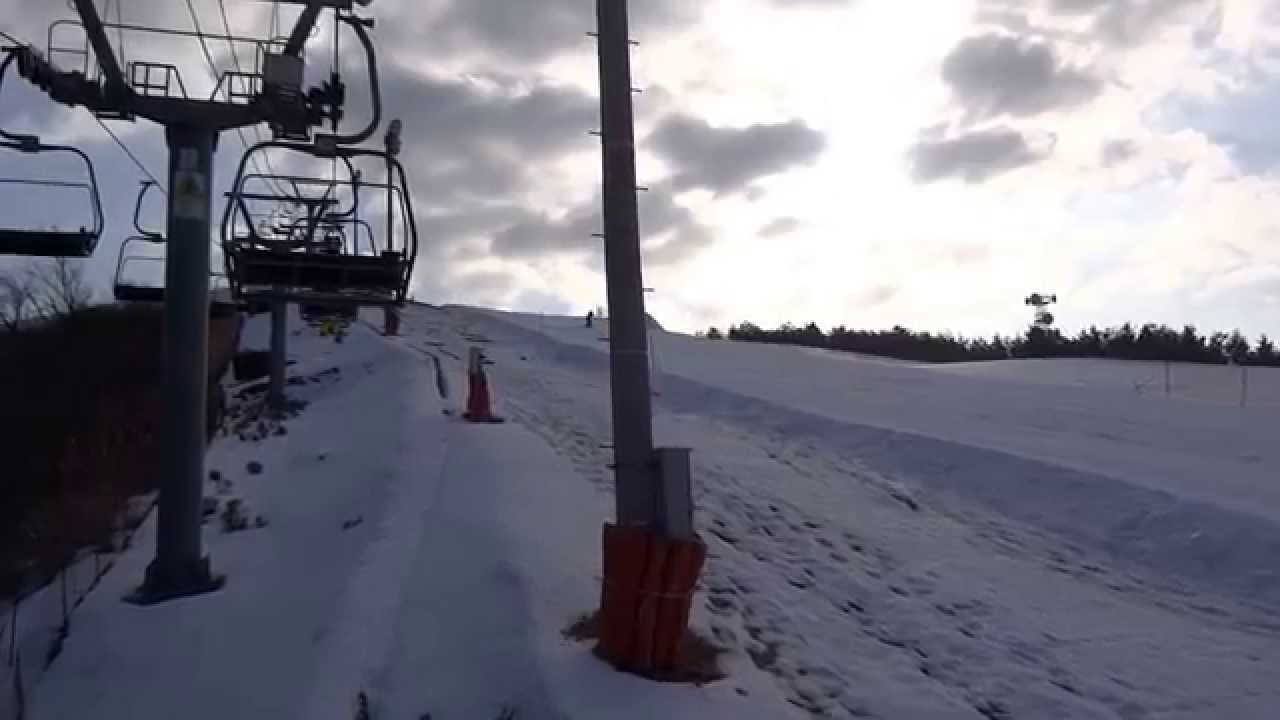 スノーパーク雲辺寺 トリプルリフト 乗車中 YouTube