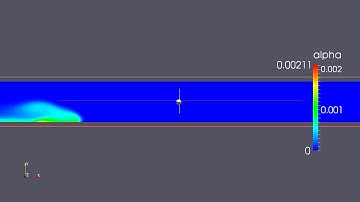 settlingFoam - modification #3 to Dahl tutorial, without velocity vectors