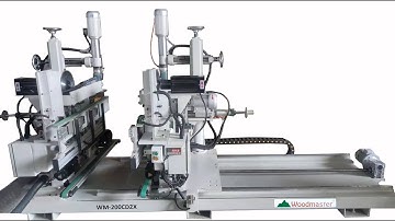 WOODMASTER Máy Cắt khoan 2 đầu tự động 6 trục