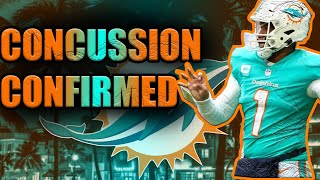 Tua Tagovailoa hasw Another Concussion Confirmed! Mi9ke Mcdaniel Spotted It! | Dolphins Fan Reaction