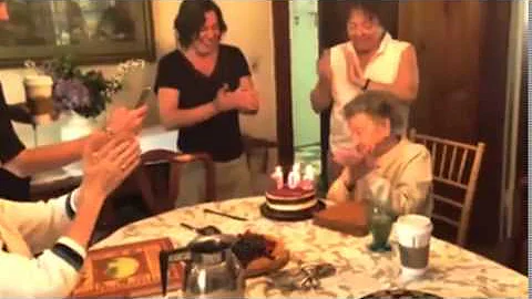 102-year-old loses teeth while blowing out candles