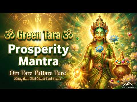 ॐ Green Tara Prosperity Mantra 🌿 Om Tare Tuttare Ture Mangalam | 1 Hour Sacred Chanting
