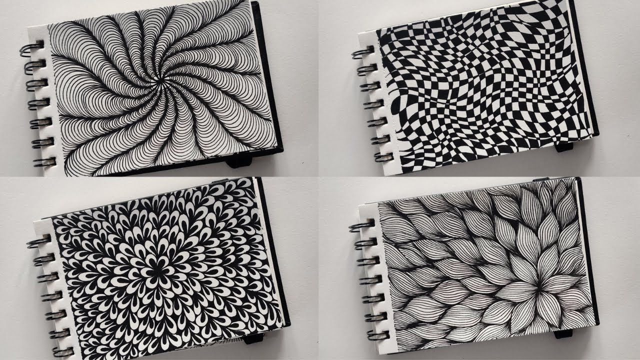 Zentangle patterns - YouTube