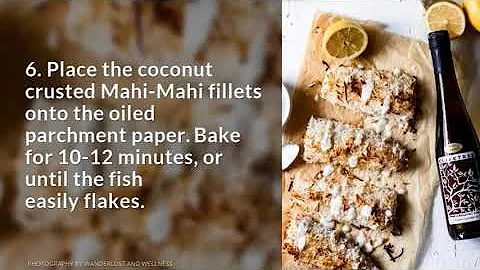 Coconut Crusted Mahi-Mahi Creamy Lemon Sauce