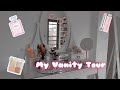 MAKEUP COLLECTION OF A 15 YEAR OLD 💄💗 My Vanity Tour 🍰 || Sandy ENG